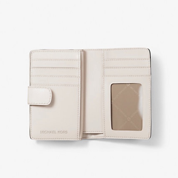 Michael Kors JST Md Floral Embellished Signature Logo Bi-fold Wallet Bifold ZP - Picture 4 of 16